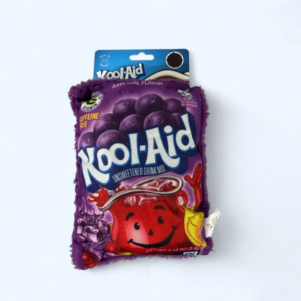 KOOL AID DOG TOY PLUSH SQUEAKY